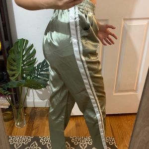 Green joggers